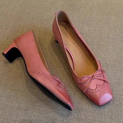 Женские сандалии с квадратным носком Модная обувь на высоком каблуке Платье Женские туфли-лодочки Дизайнерский 2025 Тренд Бренд Повседневная ходьба Удобные Женские Zapatos