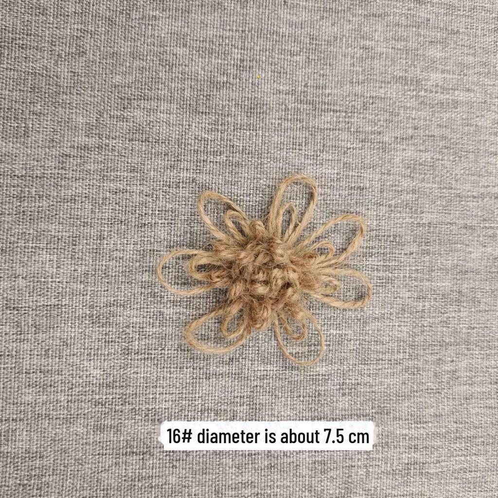 Льняная цветочная корзина ручной работы: 3D-украшение для шляпы в виде розового банта для поделок своими руками и в детском саду