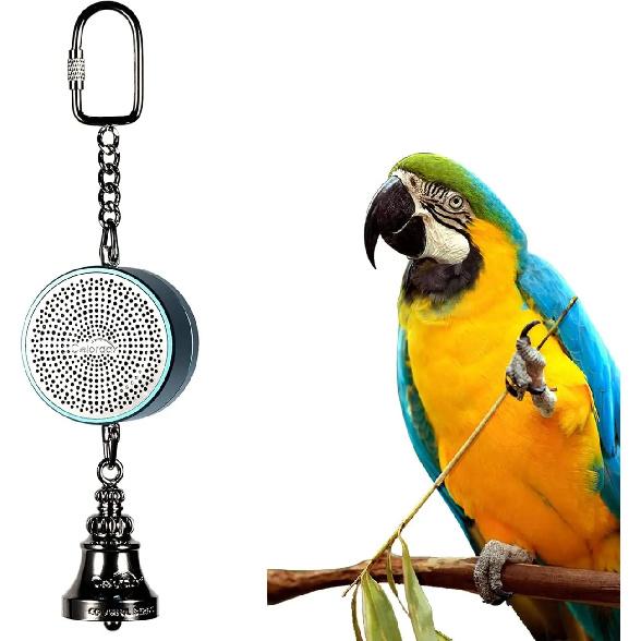 Parrot Toys to Teaching Training Bird Talking Coach Interactive Recording Playback Retell Electronic Voice Chewing Tearing Bell