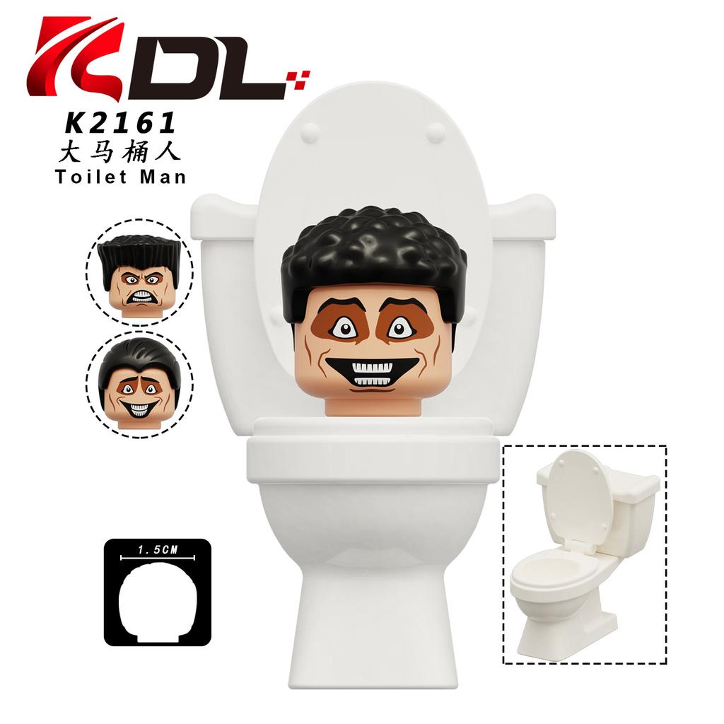 Kdl821 Kdl822 Toilet Man Building Block Small Particle Tv Man Toy Bag