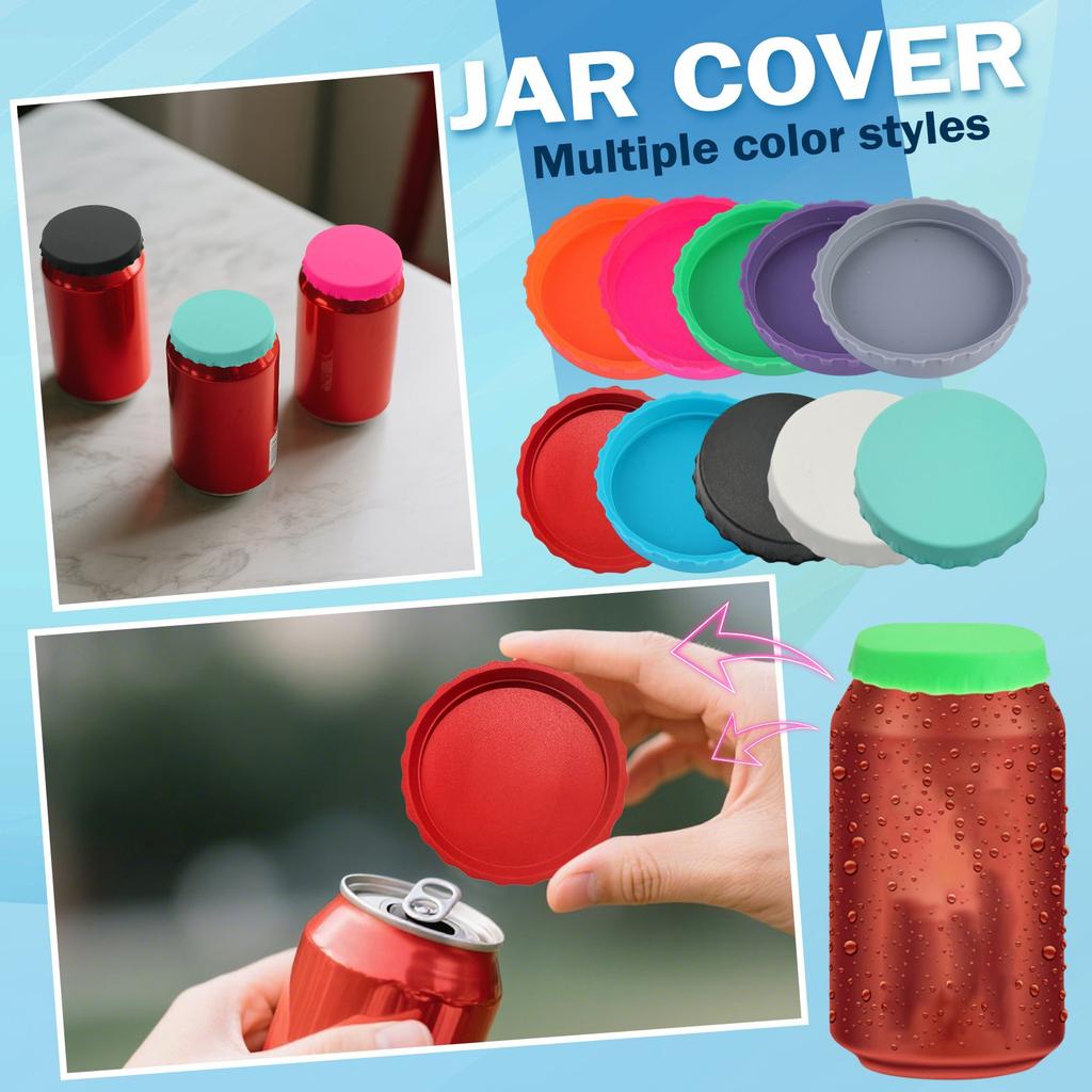 Silicone Can Lids, Reusable Can Lids,  Toppers And Protectors , Beer, Beverages, Juice, Cola, Fits Standard Cans