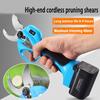21V 40mm Cordless Portable Electric Pruner Lithium-ion Pruning Shear Efficient Scissors Bonsai Tree Branches Garden Tools