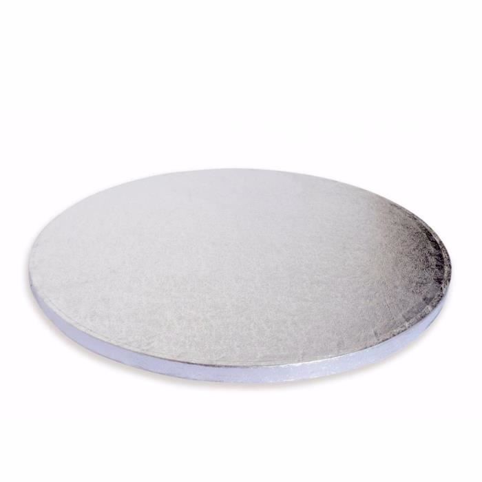 Support à g teaux rond argenté 30cm ScrapCooking