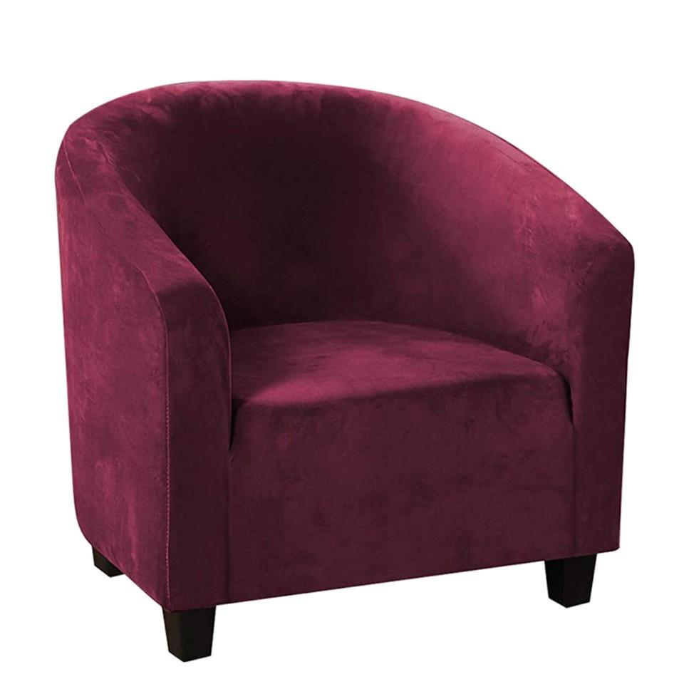 Club Chair Cover Stretch Armchair Slipcover Bar Living Room Tub Protector Cover