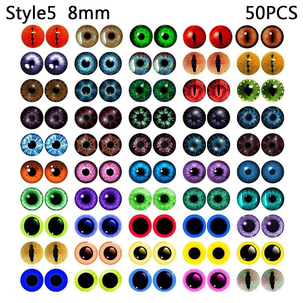 50 шт./25 пар забавные аксессуары время драгоценный камень кукла глазные яблоки глаза животных стеклянные куклы глаза DIY ремесла