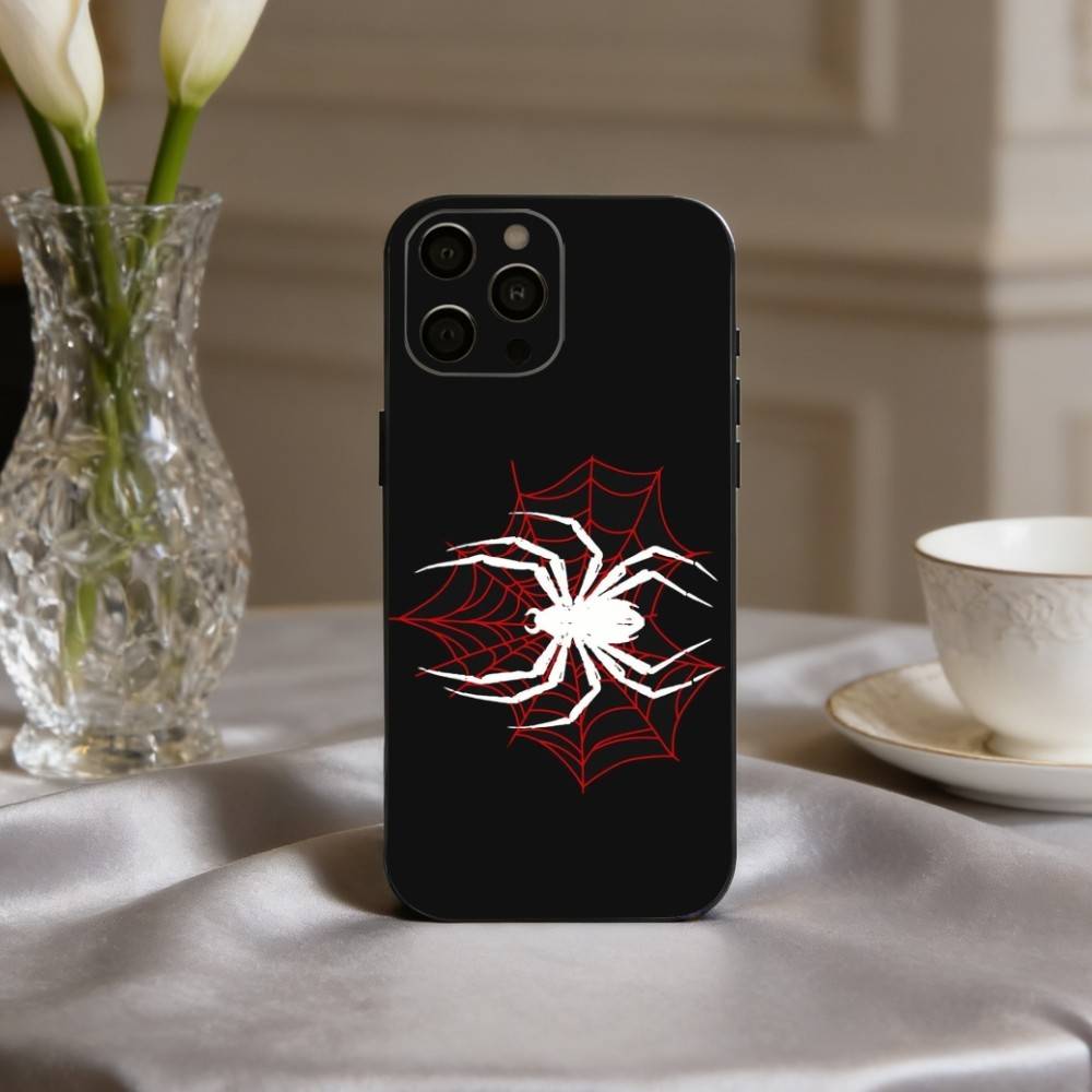 S-Паук W-Паутина P-Узор Чехол для Телефона Силиконовый Мягкий Для IPhone 17pro 16 15 14 13 12 11 X XR Plus Pro Max Plus