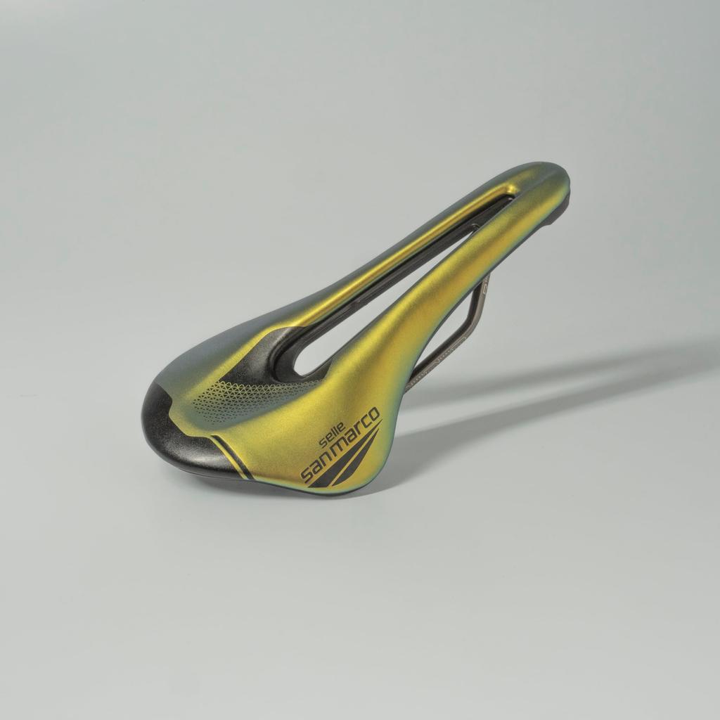 Седло велосипедное Selle San Marco Short Fit Racing Переливающееся золото Гоночное Узкое NARROW S3 Ш 140 x Д 255 мм SHORTFIT Гоночное Узкое ЗОЛОТО 287LN703 2.0 -