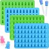 50-Piece Food Grade Silicone Gummy Bear Chocolate Molds - Cute Cartoon Design for DIY Baking