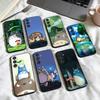 Мультяшные милые Т-Тоторо Чехол для телефона Для Samsung Galaxy A73,A72,A71,A70,A53,A52,A51,Другие Мягкий черный корпус