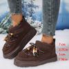 Модные богемные ботинки на шнуровке с бусинами, женские теплые ботильоны из мягкого искусственного меха, женские зимние короткие ботинки для снега большого размера, шнуровка крест-накрест