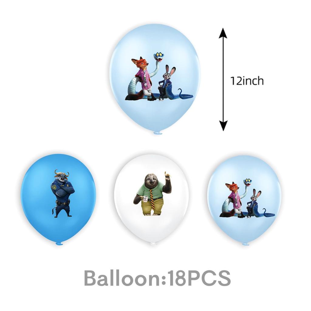 Zootopia Themed Birthday Party Decorations, Children's Birthday Banners, Paper Plates, Paper Cups, Tissues, Tablecloths, Power Strips, Party Supplies