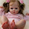 48 см тканевая имитация тела, кукла Reborn Baby, Джоси, милая принцесса, кукла возрождения для малышей с 3D-окрашенной кожей, имплантированные вручную вьющиеся волосы, детская кукла-одевалка