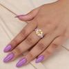 Genuine Citrine Gemstone 925 Sterling Silver Jewelry Beautiful Ring For Girls CZR-2-11