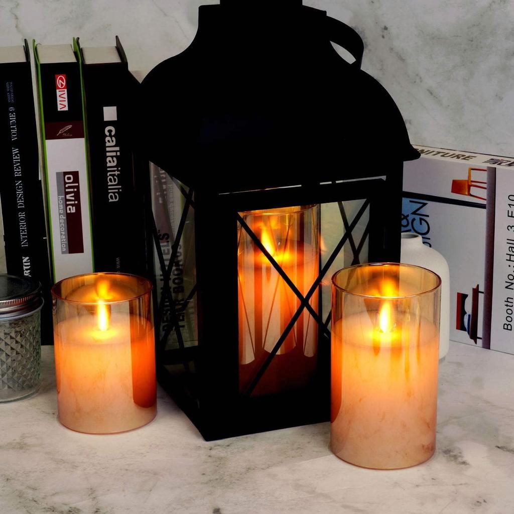 Светодиодная свеча AnnTec LED LED золотистого цвета, которая мерцает как настоящий теплый цвет без использования энергии, поставляется со специальным пультом дистанционного управления яркостью USB LED свеча, стекло,