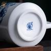 Jingdezhen Hand-Painted Blue & White Ceramic Tea Infuser Cup