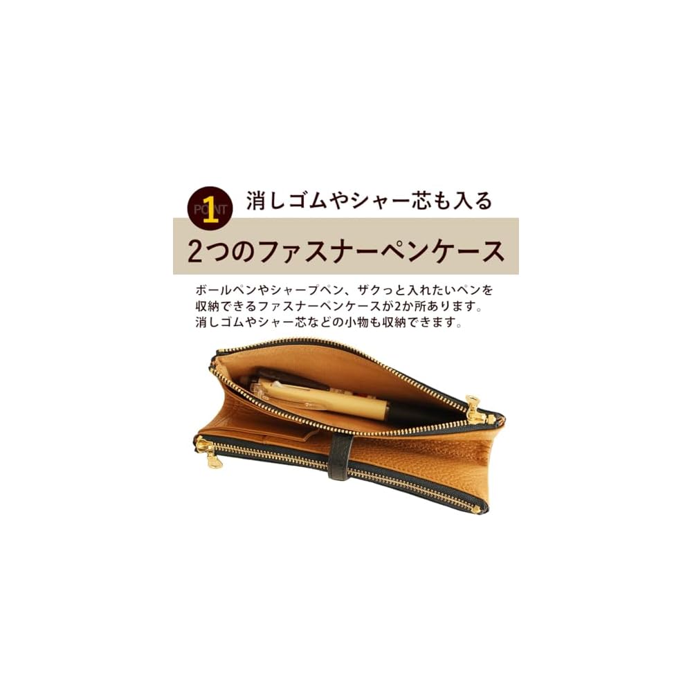 CCOMPANY LIMITED Pen Case Lupo 2 Second Genuine Leather Italian Leather Pencil Case Sky Blue