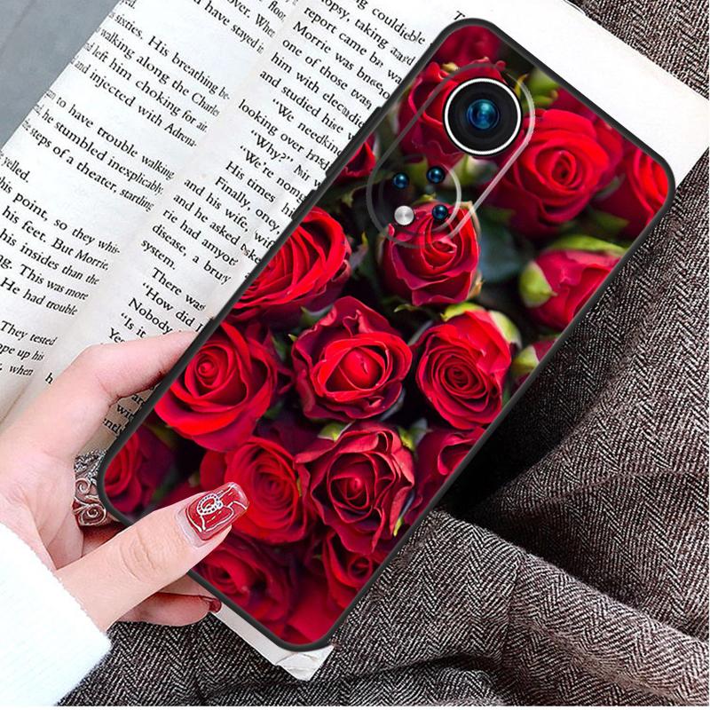 Чехол-цветок Красная Роза для Honor Magic 8 5 6 7 Lite Honor 200 400 Pro 50 70 90 X9d X9b X9c X9a X8c X8b Win RT