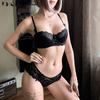 DKGEA Sexy Bra Sets Plus Size Underwear Set Women Lace Brassiere