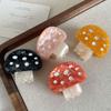 Cartoon Acetic Acid Mushroom Hair Claw Y2k Small Shark Clip Cute Cute Hair Clip  Daily