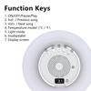 Плавающая Bluetooth-колонка с динамической светодиодной подсветкой, водонепроницаемость IPX6, отображение температуры для вечеринок у бассейна, плавания