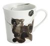 Ceramic Indigo Moco Cat Mug Black Sitting 13170