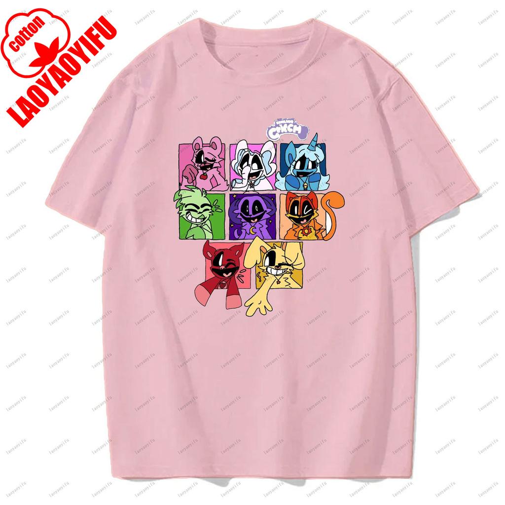 Smiling Critters T-shirts Breathable Camisetas Harajuku Tops Men T Shirt Casual for Daily Wear and Casual Outings