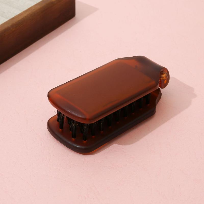 Mirror Portable Pocket Mane Bristle Hair Brush Combs Collapsible Travel Massage Comb Hair Styling Tools Salon Makeup Combs
