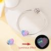 Copper Luminous Fairy Tales Dreamy Mushroom Forest Charms Beads Pendant For Original Bracelet Woman Girl Jewelry