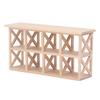 1: 12 Scale Dollhouse Wood Storage Rack Dollhouse Miniature Display Bookshelf for Dining Room