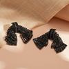 Elegant Bowknot Drop Earrings Crystal Exaggerated Earring Luxury Shining Rhinestone Earrings  Women