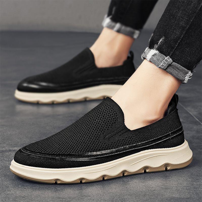 Breathable and Odor Proof Mesh Men's Shoes New Summer Breathable and Odor Proof Sports and Leisure Shoes Men's Thin Shoes, One Foot Mesh Shoes