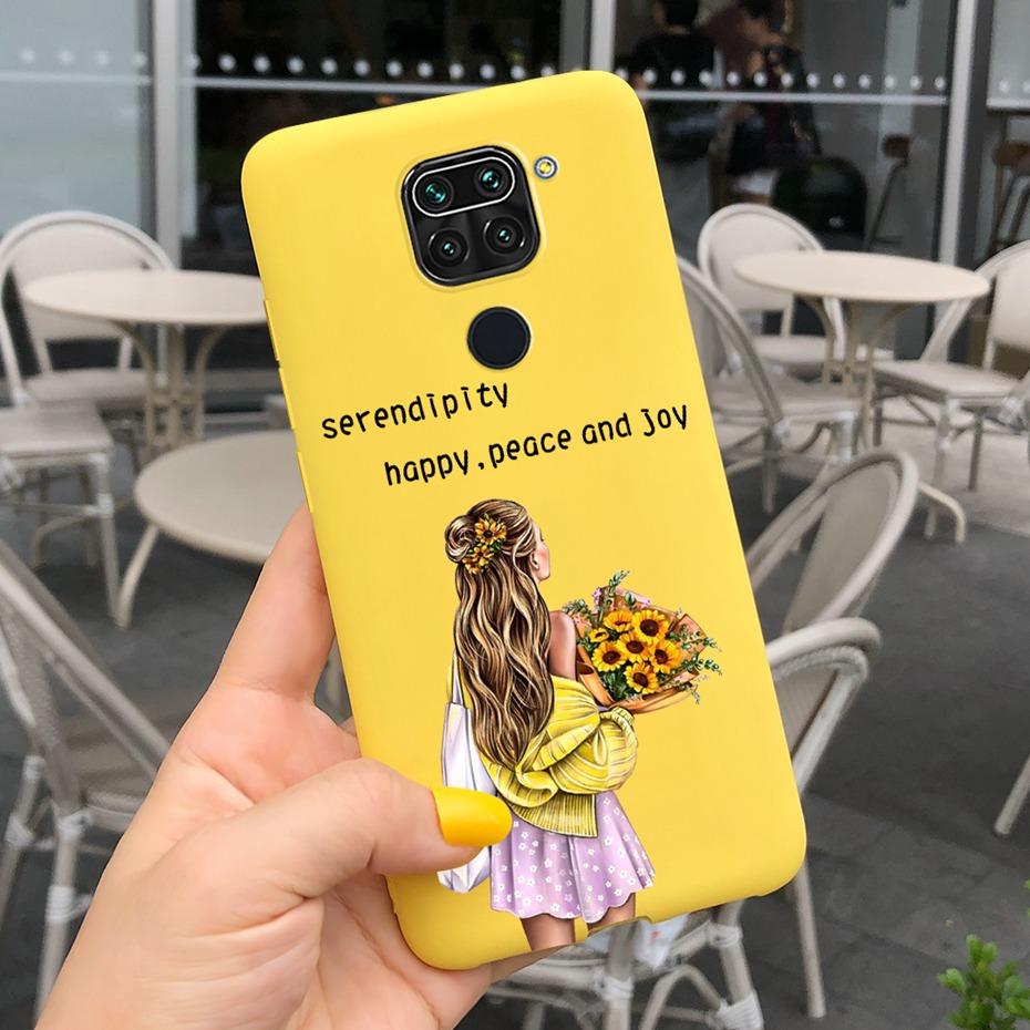 Чехол для Xiaomi Redmi Note 9 Модный Конфетный Цвет Мягкий Силикон ТПУ Чехол Для Redmi Note 9 Pro Max Note9 9S 9Pro Оболочки Телефона