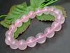 Браслет из розового кварца ААА 12 мм из Мадагаскара Внутренний диаметр 18 см Натуральный камень Энергетический камень [hinryo] g3-2504H