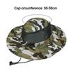 Outdoor Fishing Wide Brim Breathable Camouflage Sun Protection Hiking Cap Bucket Hat Sun Visor Hat