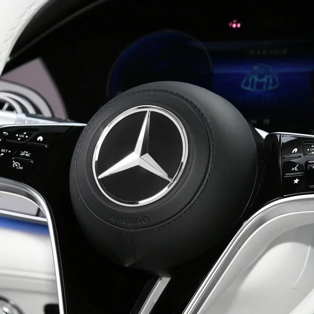 Для Mercedes Benz W211 W203 W204 W210 W124 AMG W202 CLA W212 W205 3D Алюминиевая Наклейка-Значок Рулевого Колеса в Стиле Автомобиля Аксессуар