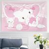 Официальный семейный гобелен Sanrio Милый мультяшный принт Декор для дня рождения Рождества Праздничной вечеринки Фон комнаты
