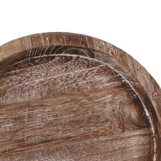 Подставка для свечей из дерева, поднос, круглый, деревенский, декоративный, центральный элемент стола в фермерском стиле, побелка