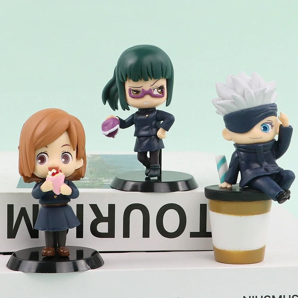 6 шт./упаковка Фигурка Jujutsu Kaisen Q Posket Сатору Годжо Гэто Сугуру Юдзи 7 см Фигурка Коллекция Аниме Куклы Модель игрушки Украшения