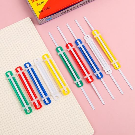 Пряжка для переплета, 50 шт., зажимы для переплета с 2 отверстиями, прочные, простые в использовании застежки для бумаги, быстрое и надежное переплет для документов с отрывными листами