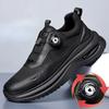 Мода Мода Роскошь Толстая подошва Черный Вращающаяся кнопка Мужская обувь Весна Осень Дизайнер Мягкая подошва Повседневная Уличная Путешествия Мужские Кроссовки
