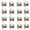 Maison Exclusive - Ensemble à manger de jardin coussins 17pcs Résine tressée Beige