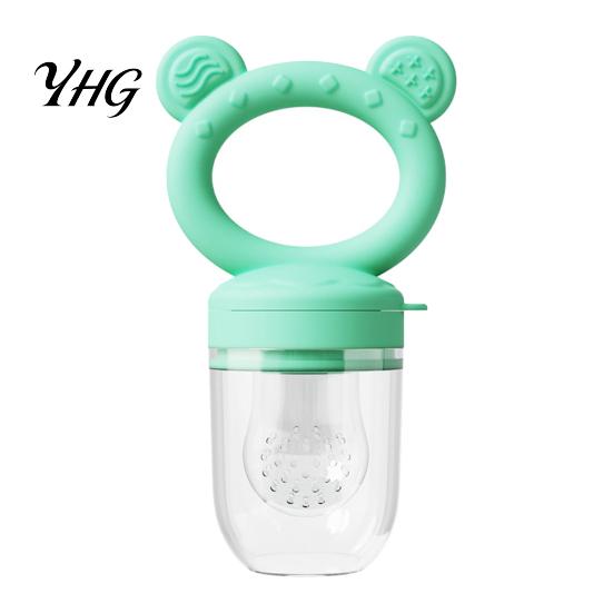 Baby Feeding Training Tool Silicone Fruit Feeder/Mold, Food Teething Relief Pacifier, Easy Led Weaning Supplies to Hold Safe Chewer for Infants Travel