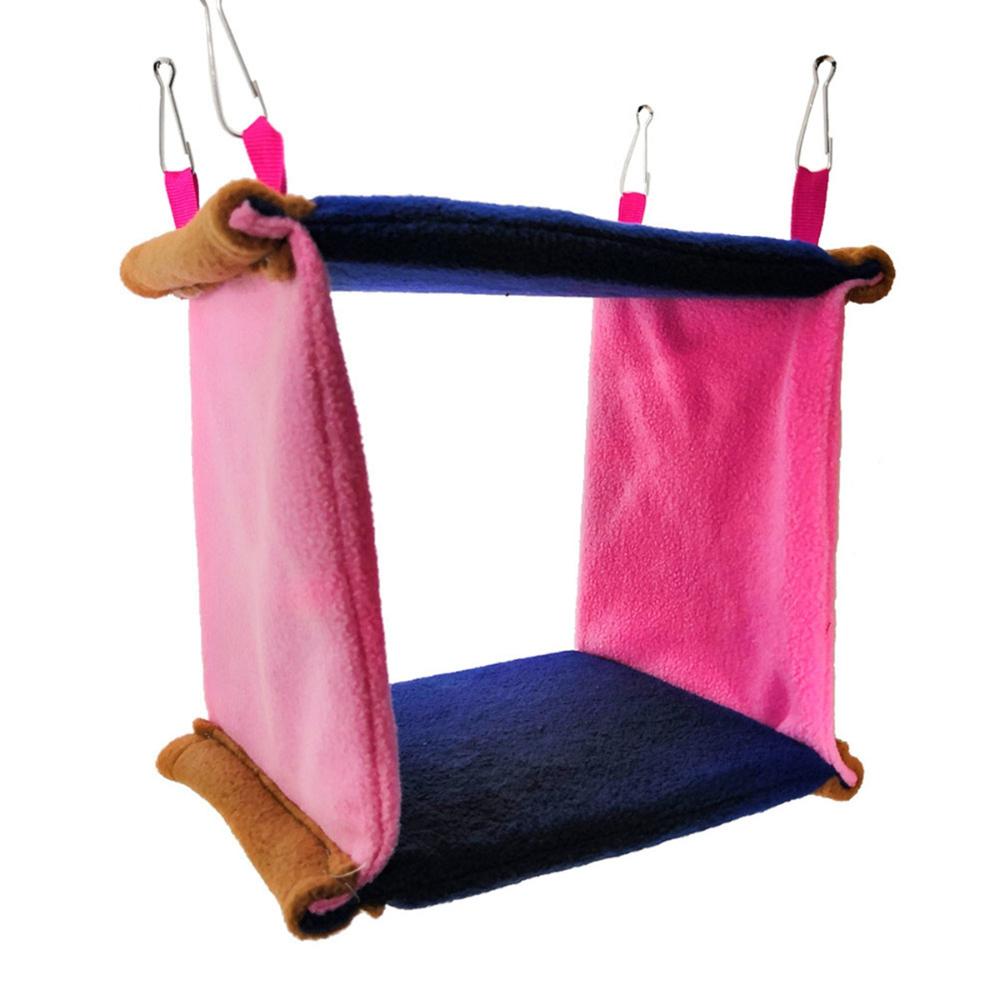 Мягкий Теплый Спальный Домик Пещера Хижина Гамак Игрушка для Попугая Кровать для Птиц Палатка