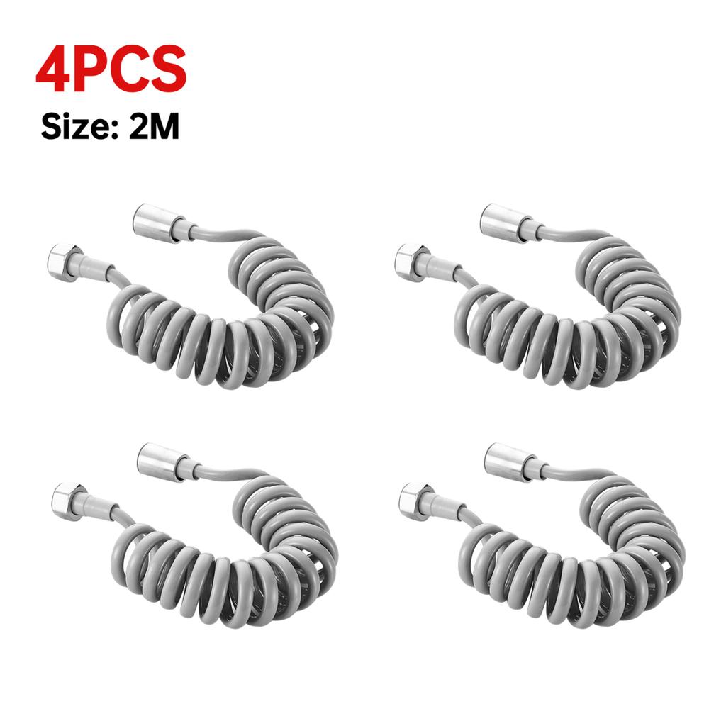 2/3/5 м Гибкий Пружинный Шланг для Душевой Лейки Пластиковая Трубка Вода Туалет Биде Распылитель Телефонная Линия Мягкие Шланги Аксессуары для Ванной