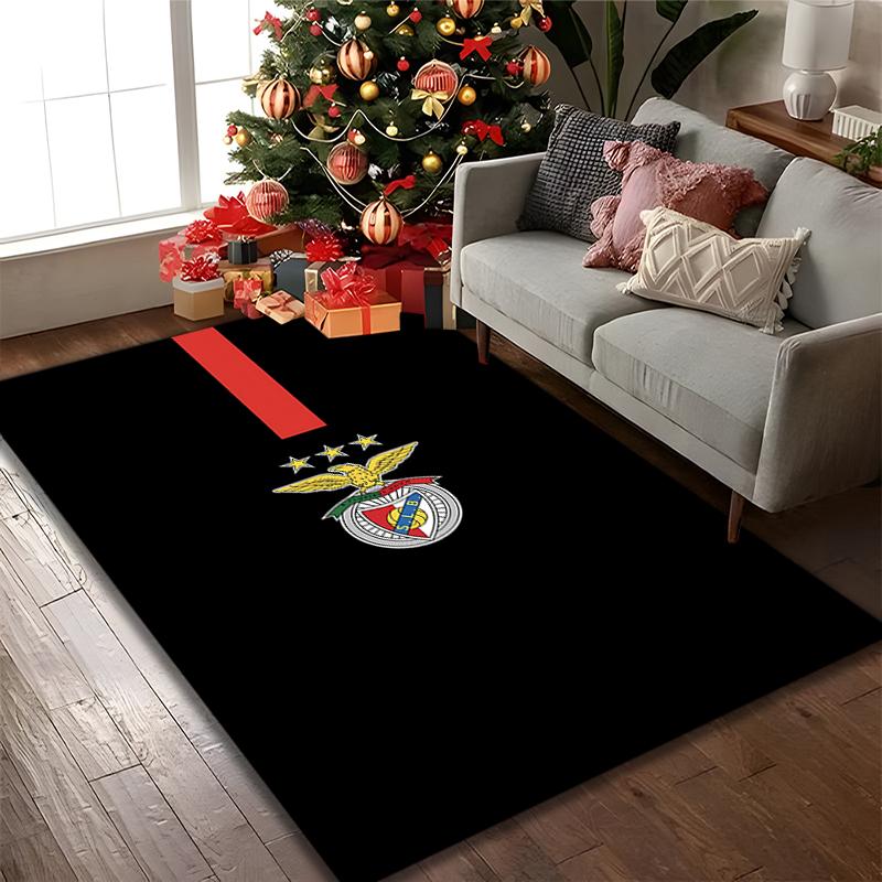 SL Benfica Rug Ideal for Reading Room, Multi-purpose Office Chair Sofa Carpet, Anti-slip Printed Home Area Rug