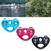 Mountaineer Rock Climbing Pulley Outdoor Crossing Twin Wheels Pulley Aluminum Alloy Double Pulley With Ball Bearing