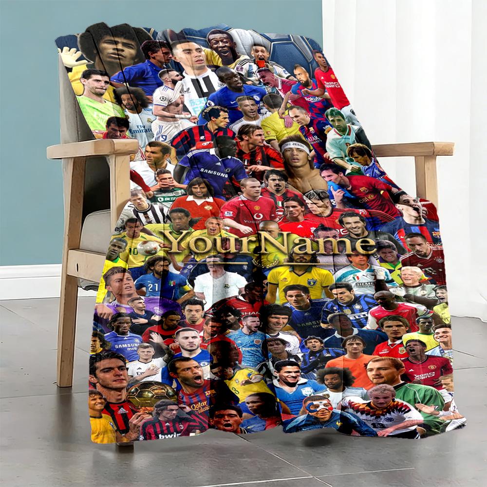 Juventus Personalized Text Blanket Throw Personalized Blanket Durable Comfort Great for Couch Seaside Office Livingroom Four Seasons Multipurpose