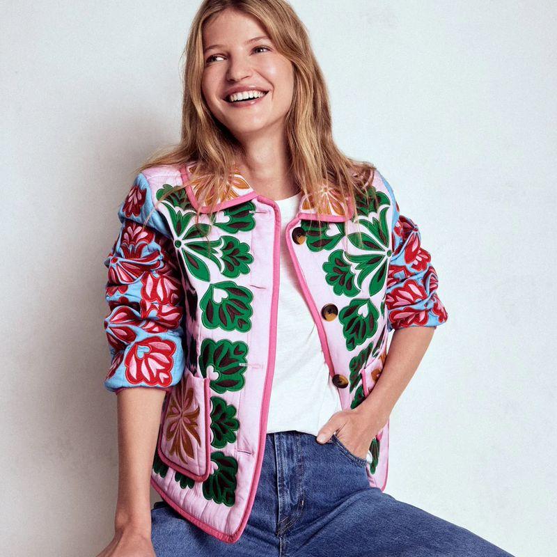 Za Export New Arrival Women's Clothing ZR Fashion Wind French Fashion Stylish Loose Positioning Print Cotton Coat Jacket