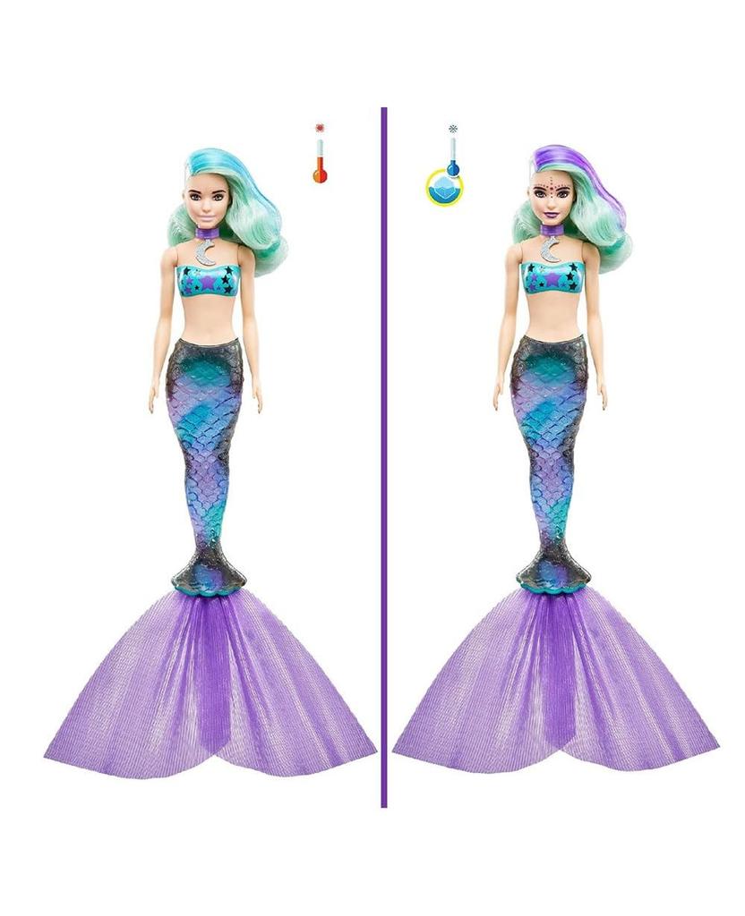 Barbie Color Reveal Mermaid Series – 7 Surprises Doll (Tube H32 Cm / Ø8 Cm)