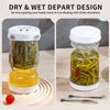 Hourglass Shape Pickle Olive Container Leakproof Vegetable Dehydrator  Pickled Cucumber